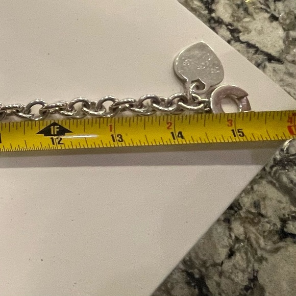 Tiffany & Co. Silver Toggle Heart Necklace with Signature Blue Pouch - Picture 6 of 6